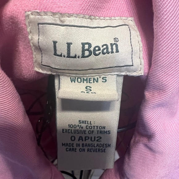 Vintage LL Bean Pretty in Pink button Up Jean Jacket size Small - Picture 3 of 16